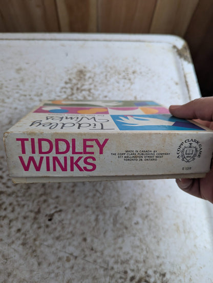 Vintage Tiddly Winks Game Set