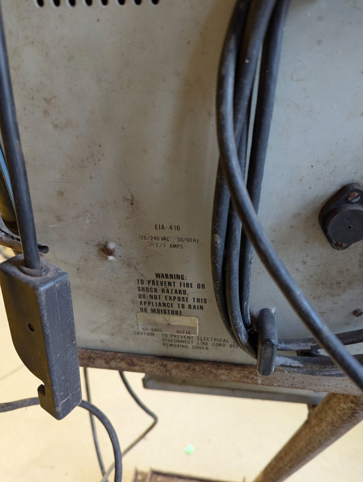 Vintage Heathkit Model CO-2600 Deluxe Ignition Analyzer on Stand - Blown Fuse