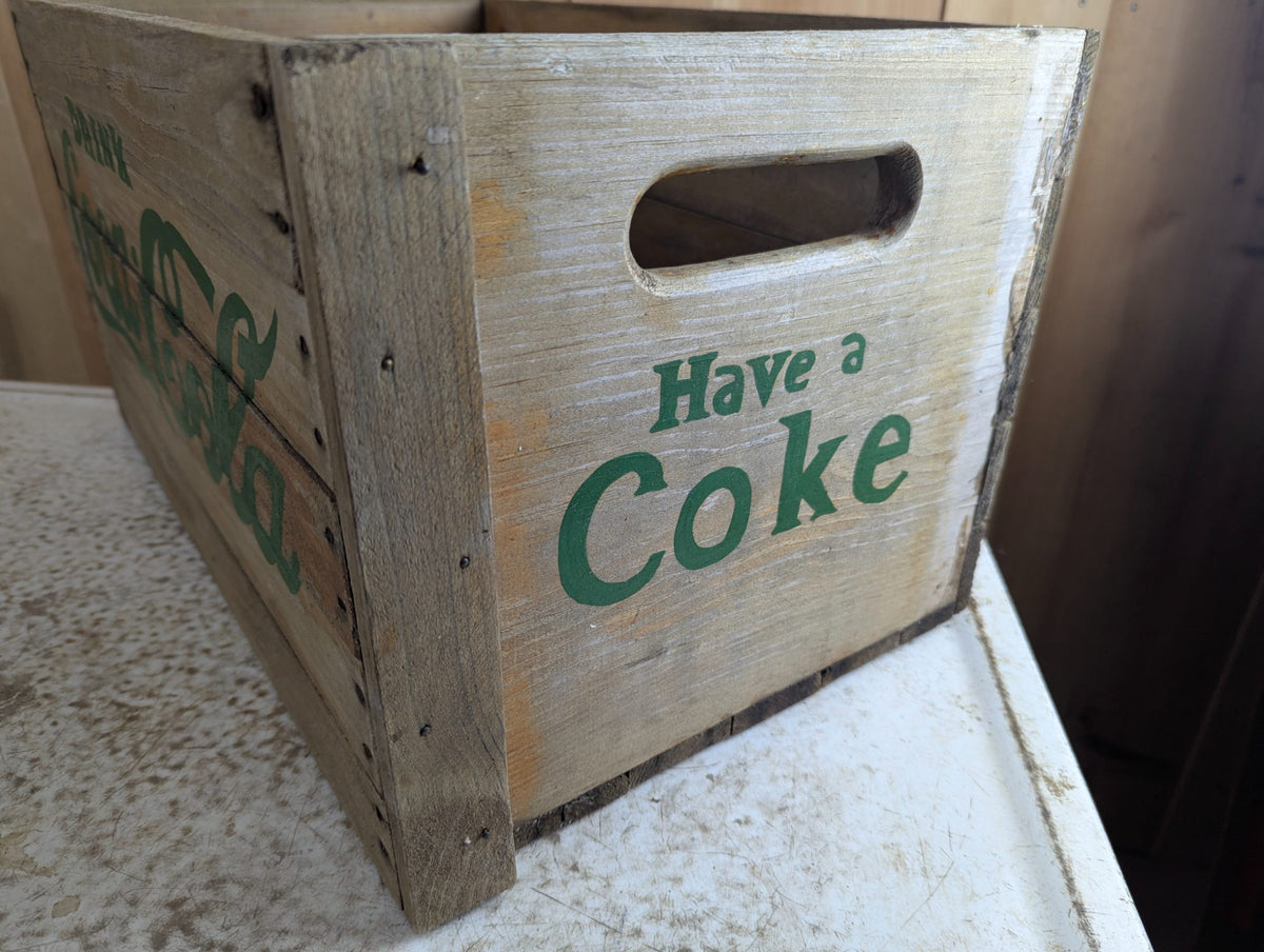 Hand-Painted Reproduction Coca-Cola Crate