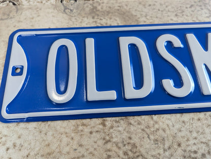 Embossed Powder-Coated Steel 'OLDSMOBILE DR' Novelty Street Sign 32" x 6"