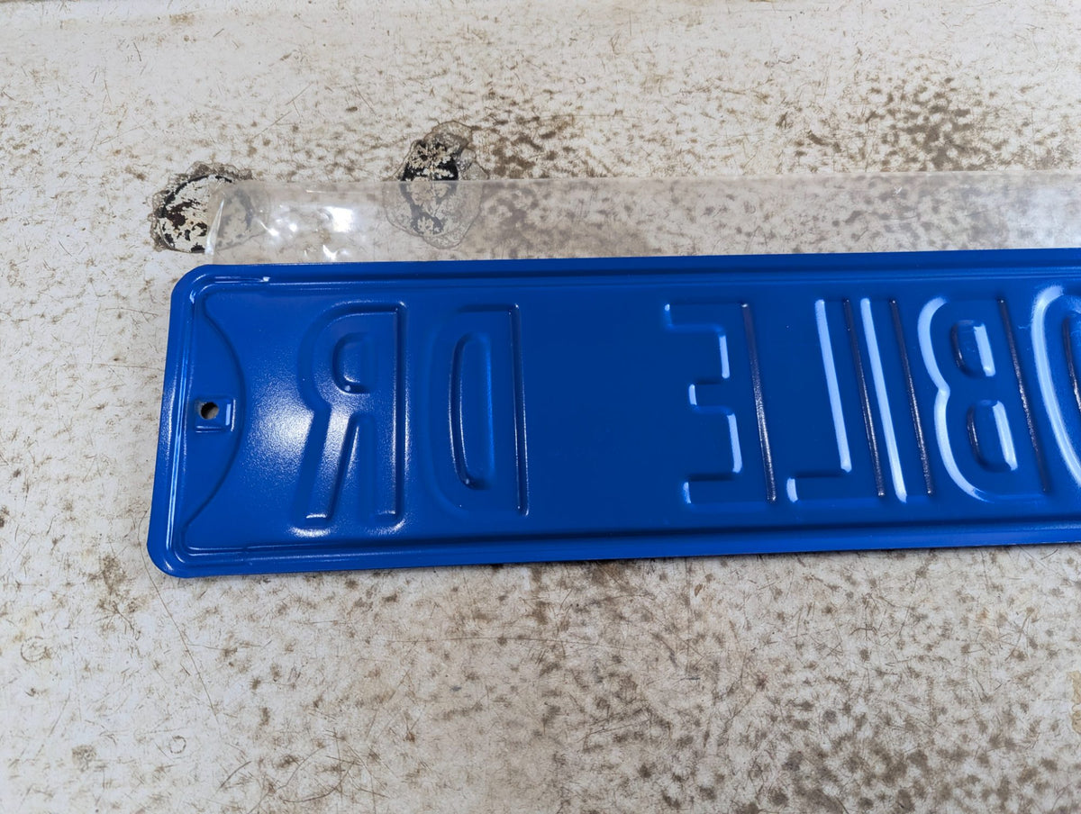 Embossed Powder-Coated Steel 'OLDSMOBILE DR' Novelty Street Sign 32" x 6"