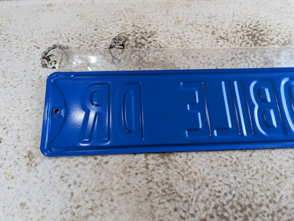 Embossed Powder-Coated Steel 'OLDSMOBILE DR' Novelty Street Sign 32" x 6"