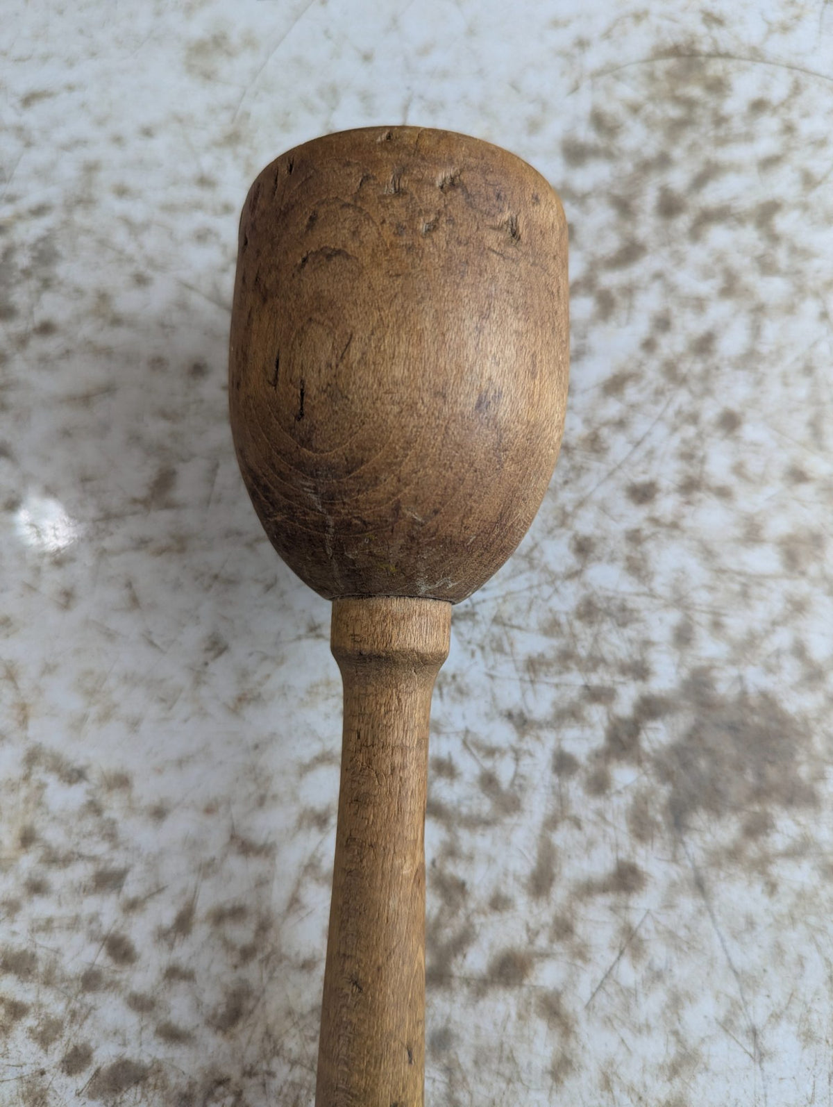 Antique Rustic Wooden Potato Masher Pounder