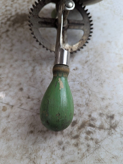 1920s A&J Hand-crank Mixer Egg-Beater - No Jar