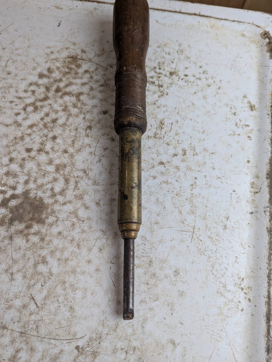 Antique 1880s Decatur Coffin Co. Spiral Push Screwdriver