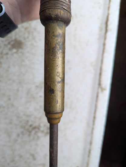 Antique 1880s Decatur Coffin Co. Spiral Push Screwdriver
