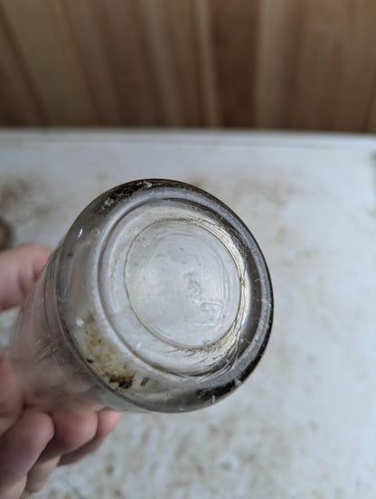 Chas. L. Horsman Campbellford Clear Embossed Glass 8oz Soda Bottle
