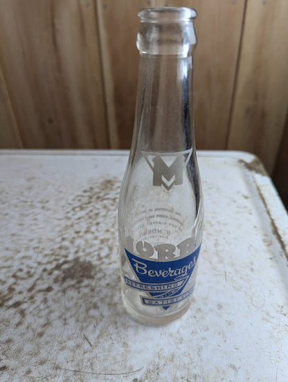 Morris Beverages Kingston Clear ACL Glass 7oz Soda Bottle