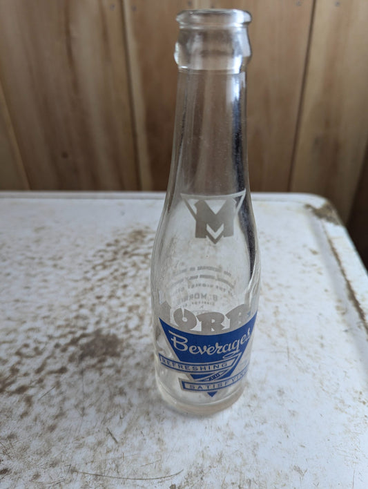 Morris Beverages Kingston Clear ACL Glass 7oz Soda Bottle