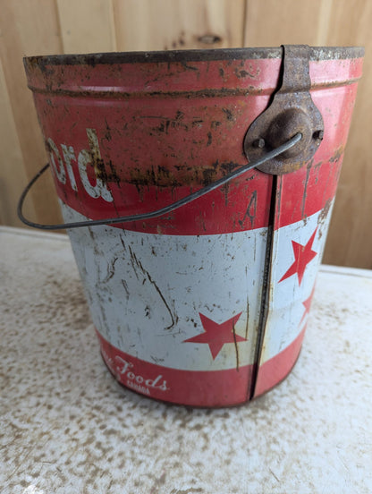 Vintage Stafford Foods Metal Syrup Pail