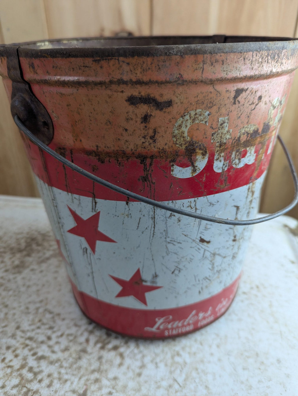Vintage Stafford Foods Metal Syrup Pail