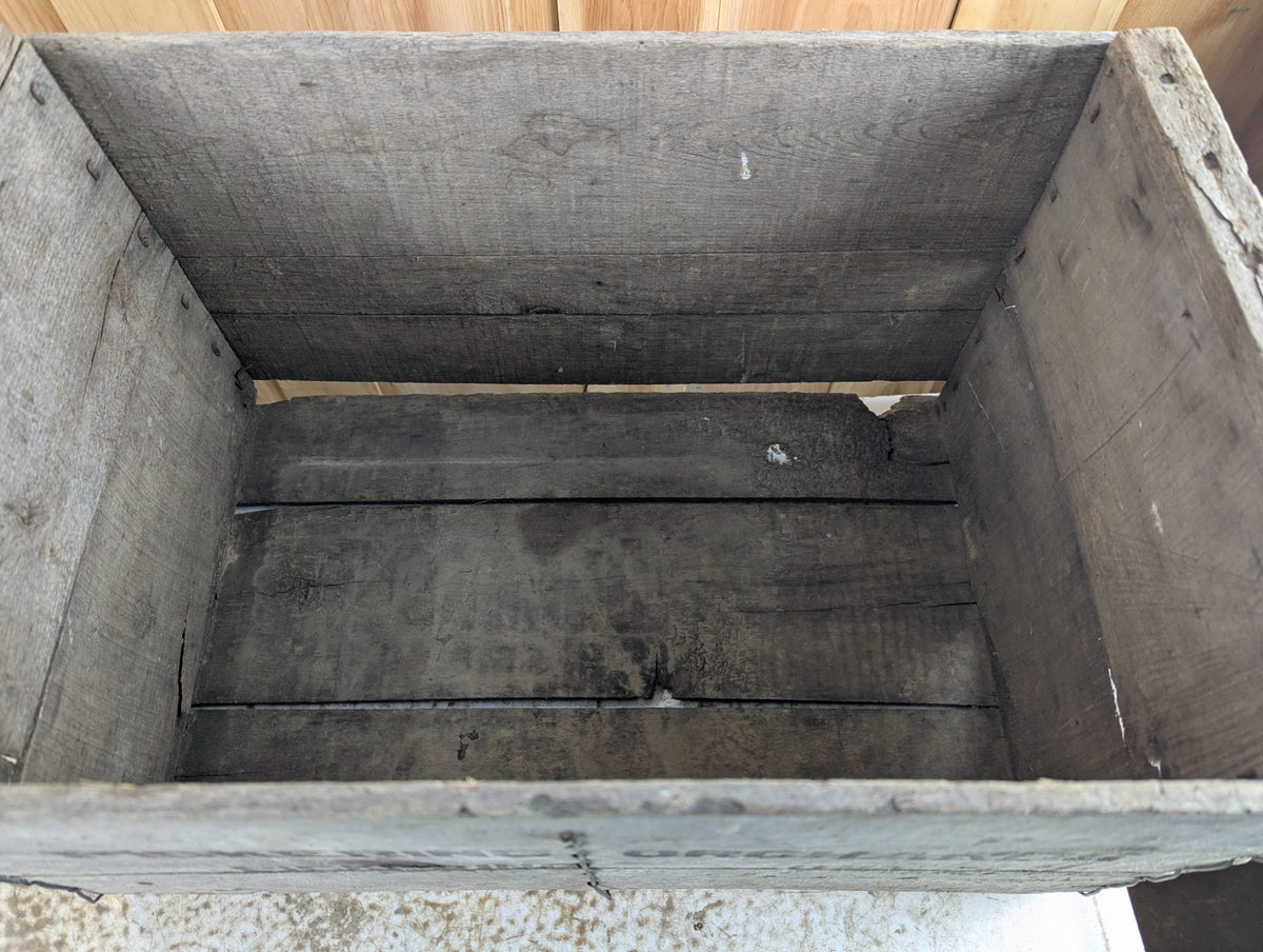 Vintage Wooden Pickering Orchards Crate 22" x 14" x 12"