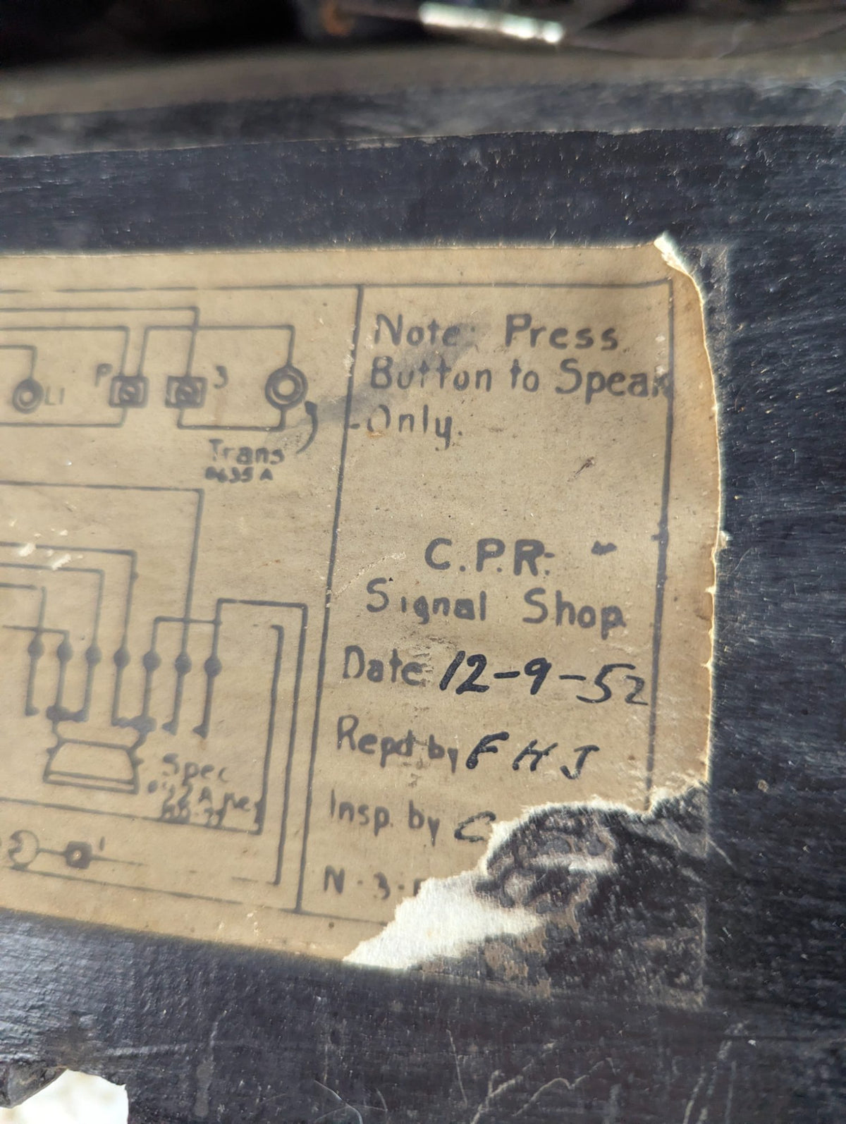 Northern Electric Canadian Pacific Railway CPR Signal Shop Service Telephone 13" x 5" x 13"