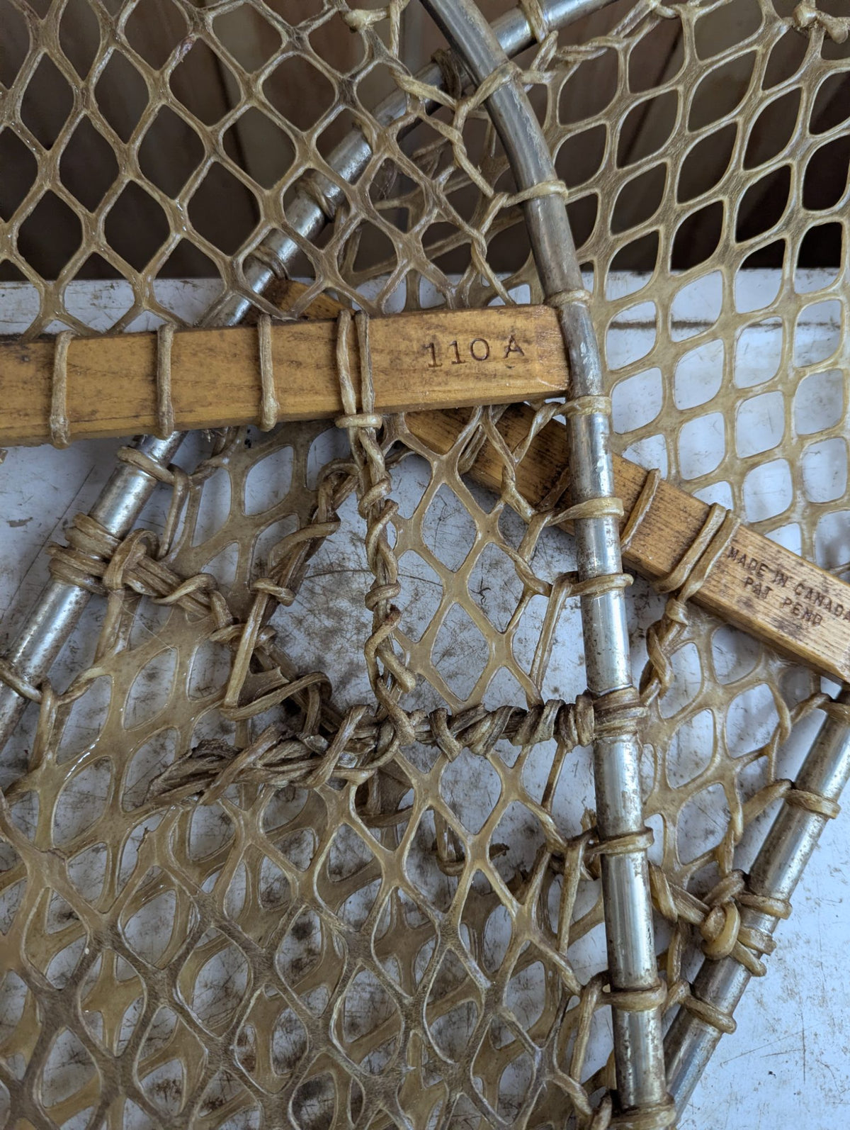 Vintage Canadian Lacrosse Aluminum Frame 110A Snowshoes 30" Long