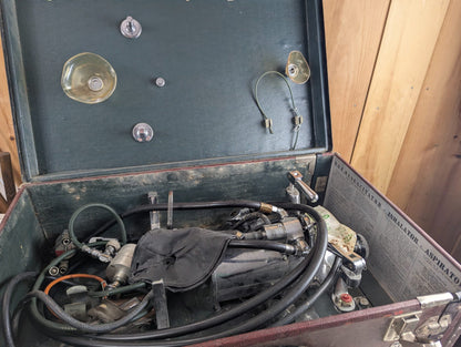 1940s Edison and Johnson Resuscitator in Hard Case 26.5" x 16" x 10"