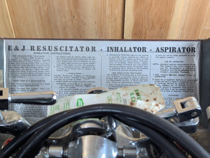1940s Edison and Johnson Resuscitator in Hard Case 26.5" x 16" x 10"