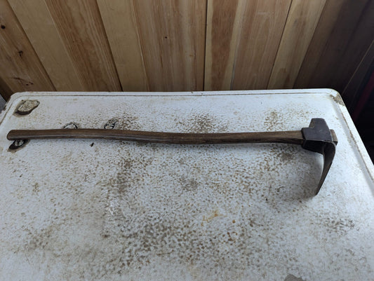 Vintage Hand-Forged Carpenter's Adze - Unmarked, Restored