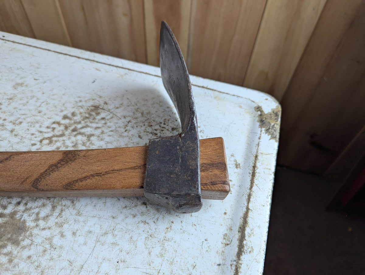 Antique Hand Forge Carpenter Shipwright Adze - Unmarked, Restored