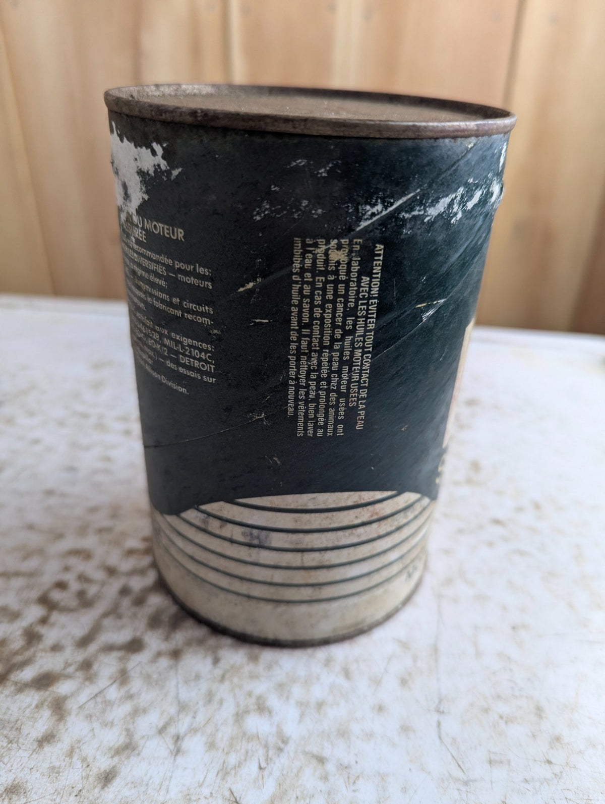 Vintage Texaco Ursa Super Plus Unopened 1 Litre Motor Oil Can