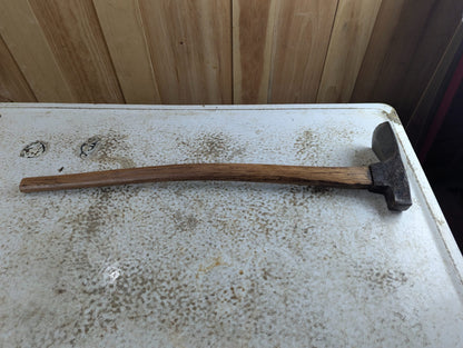 Antique Hand-Forged No. 2 Framing Carpenter's Adze - Marked Restored