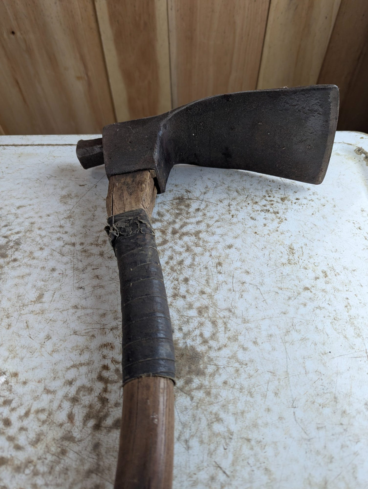 19th Century Hand-Forged Woodworking Adze - Original Condition