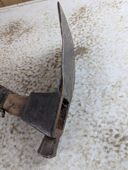 19th Century Hand-Forged Woodworking Adze - Original Condition