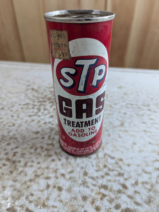 Vintage STP Gas Treatment Unopened Metal Can