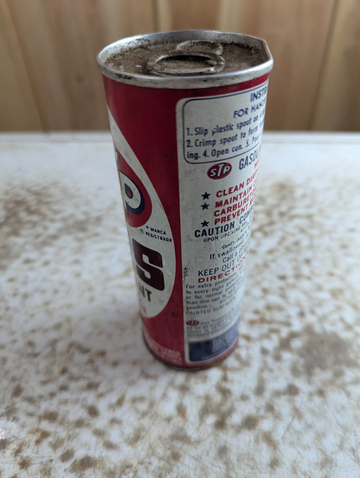 Vintage STP Gas Treatment Unopened Metal Can