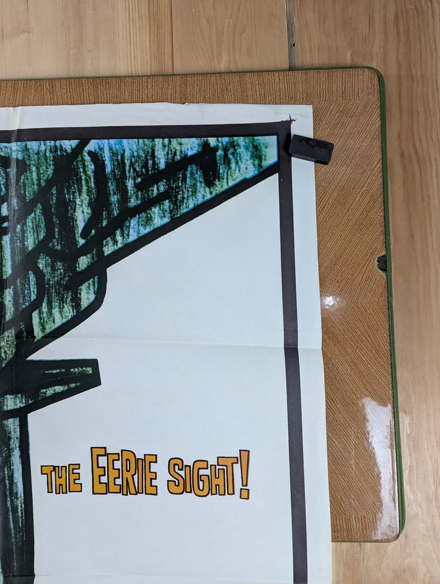 13 Frightened Girls! (1963) Vintage Original Horror Movie Poster one sheet folded - view 6