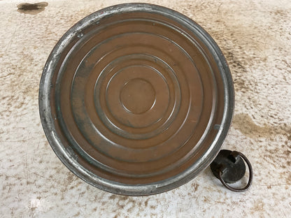 1920’s Antique Wafax Copper Bed Warmer with Metal Stopper - view 5