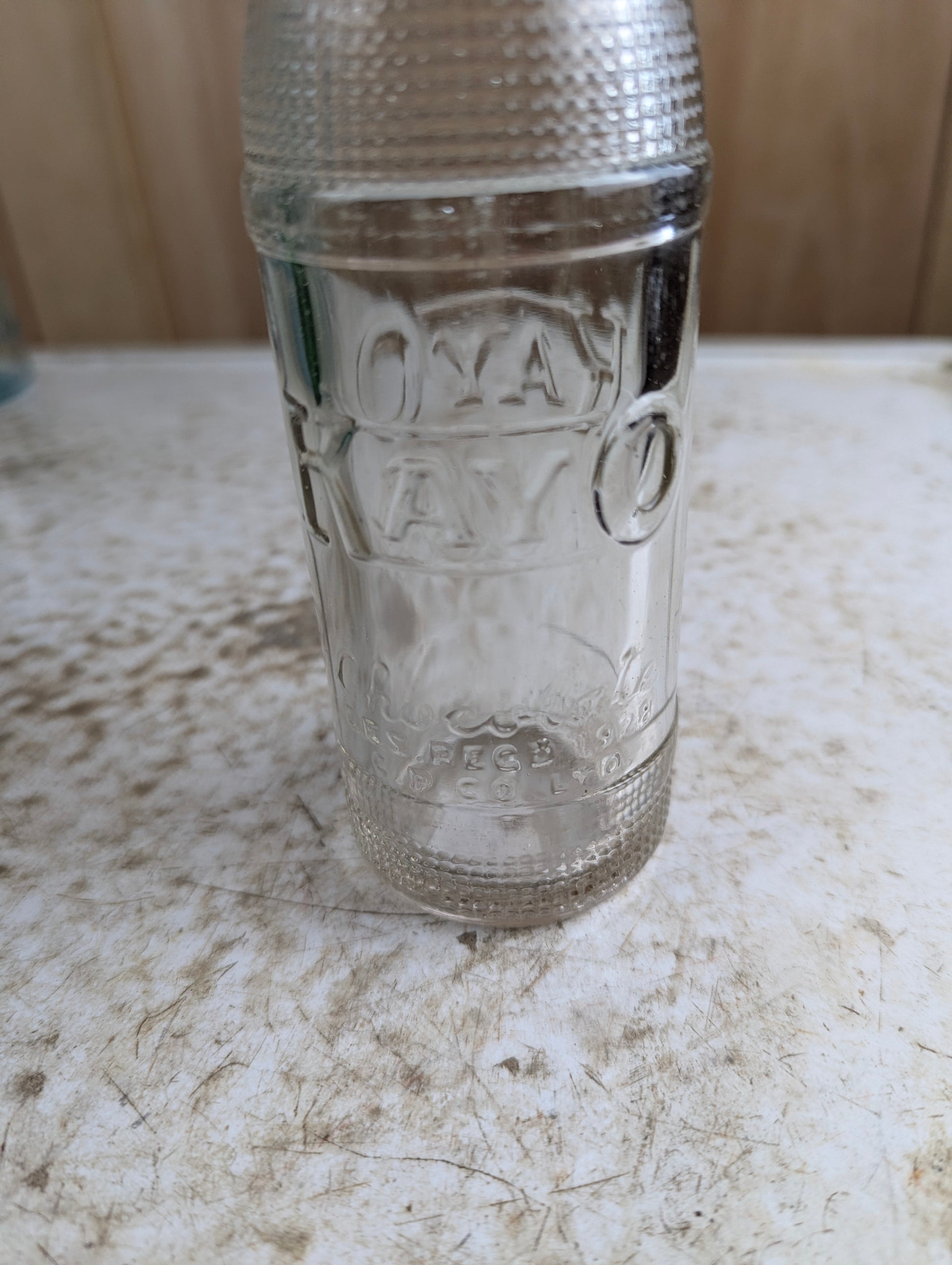 1920s 6.5oz Kayo Chocolate Drink Embossed Glass Bottle - view 2