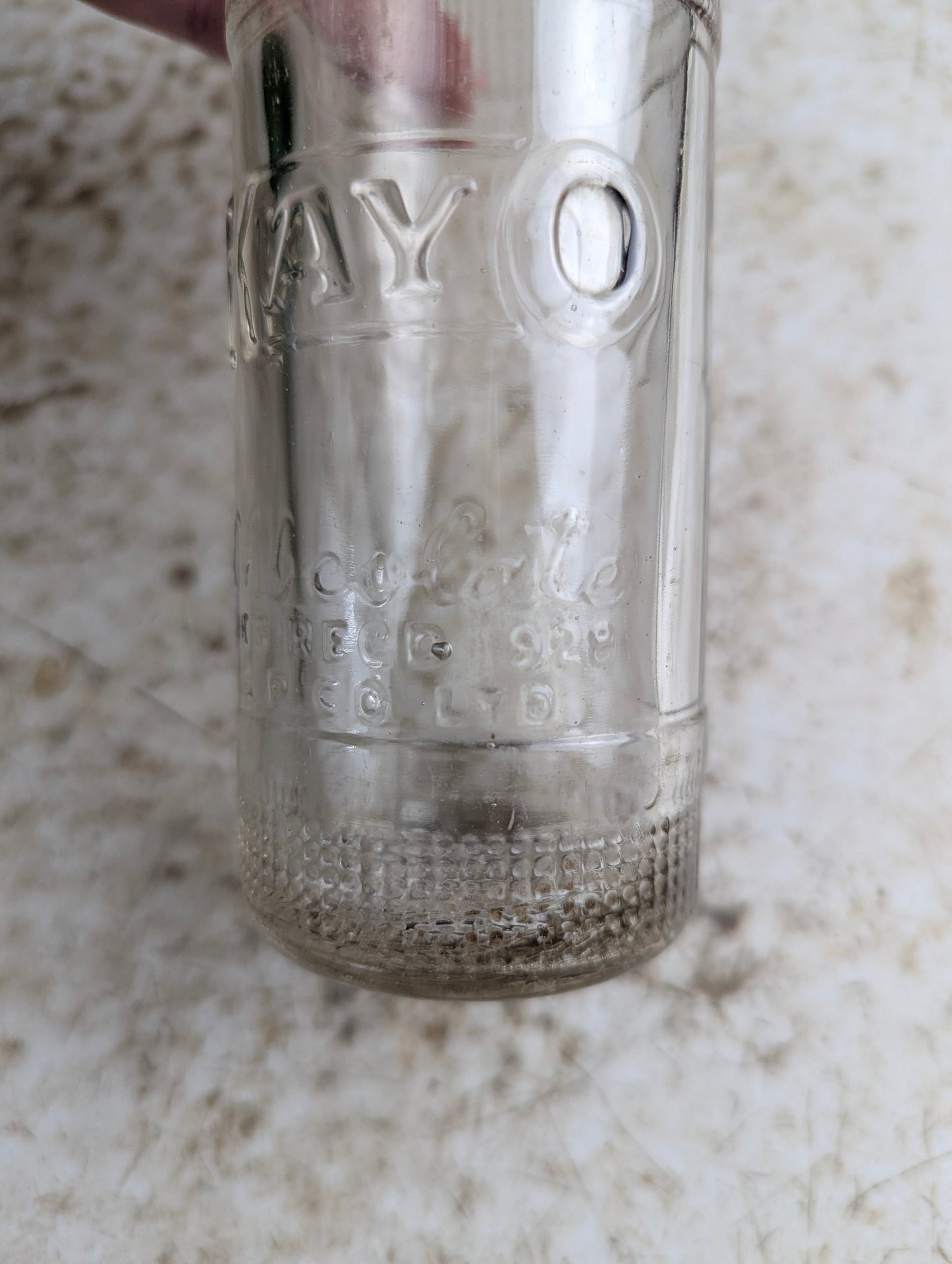 1920s 6.5oz Kayo Chocolate Drink Embossed Glass Bottle - view 3