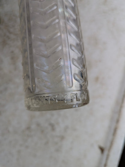 1920s 7oz Orange Dee Light Bossed Soda Bottle - view 4
