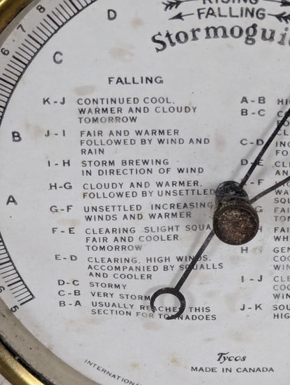 1922 Stormoguide Barometer - view 2