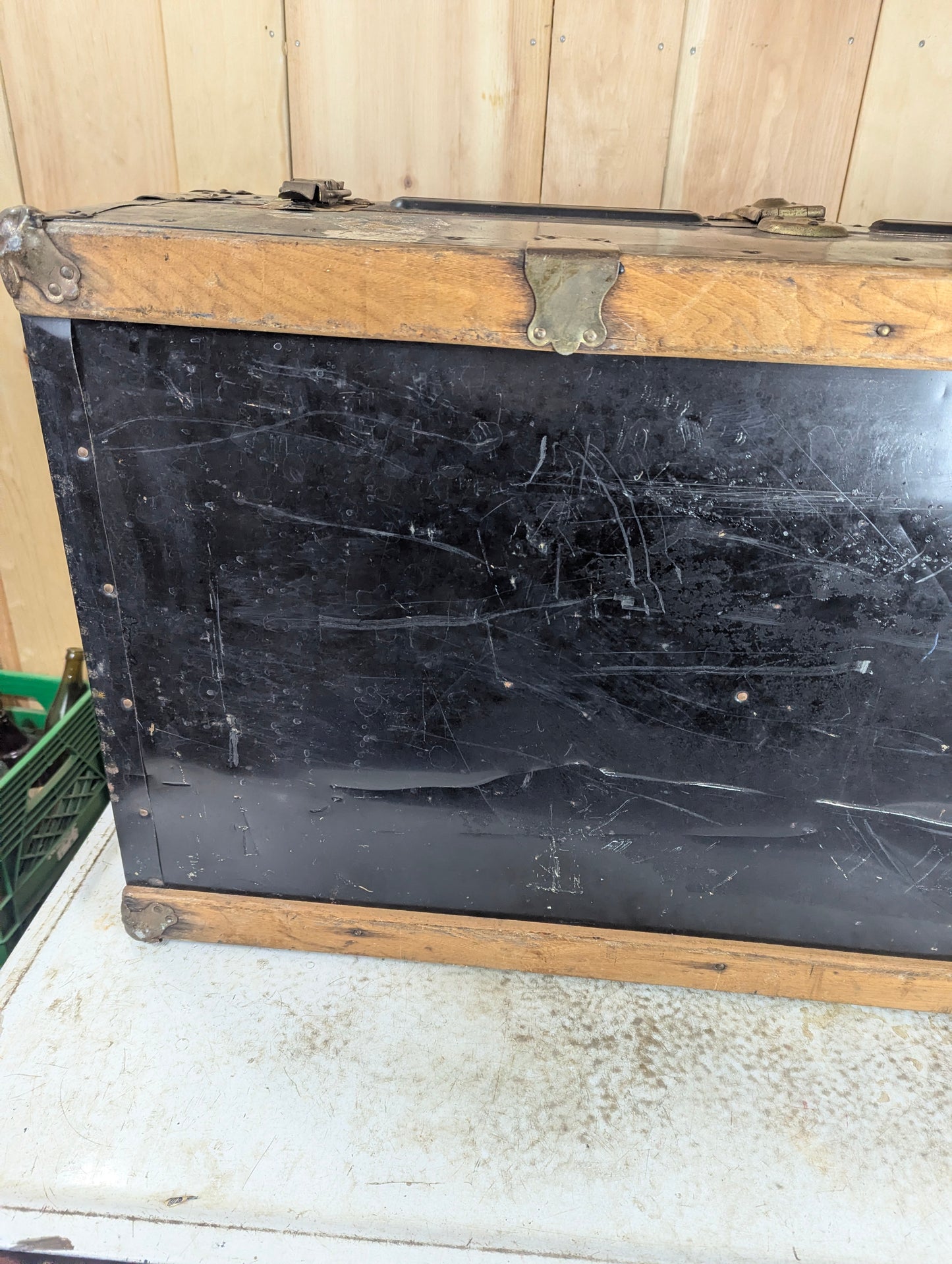 1930's Langmuir Emelite Steamer Trunk - view 7