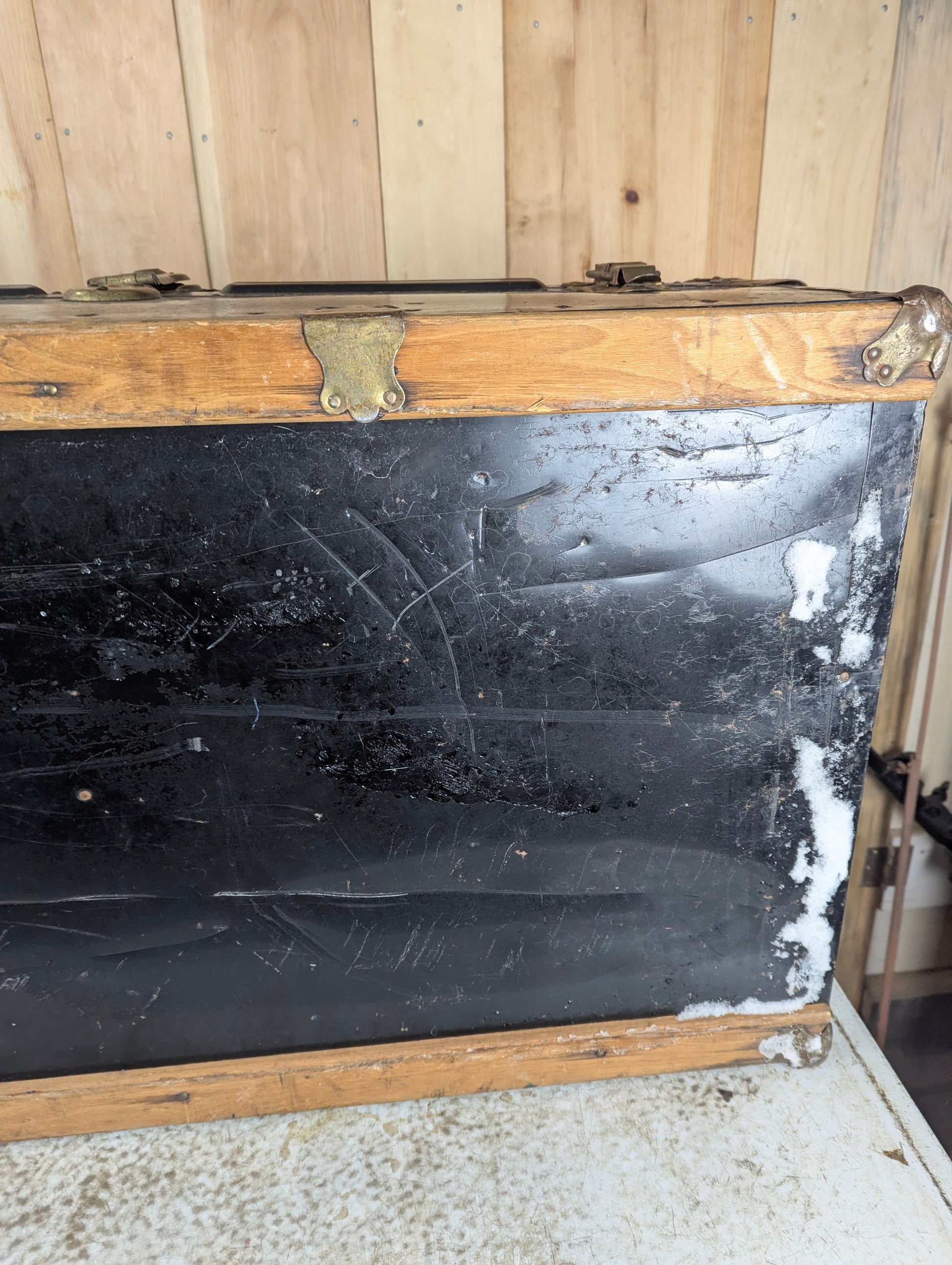 1930's Langmuir Emelite Steamer Trunk - view 8