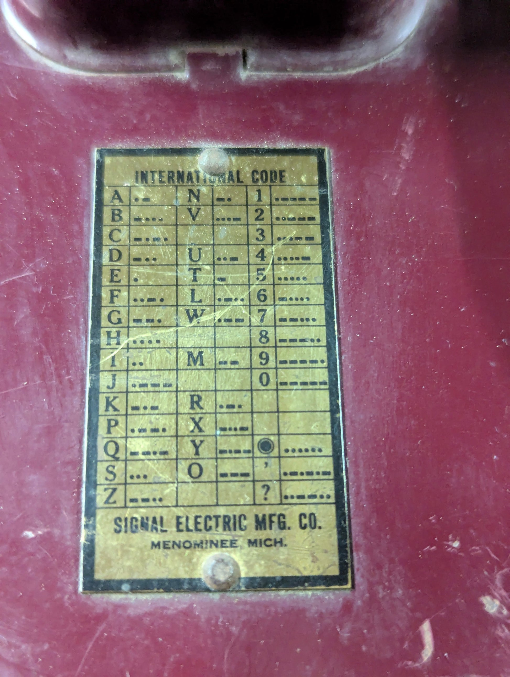 1930’s Signal Morse Telegraph Key - Untested - view 2