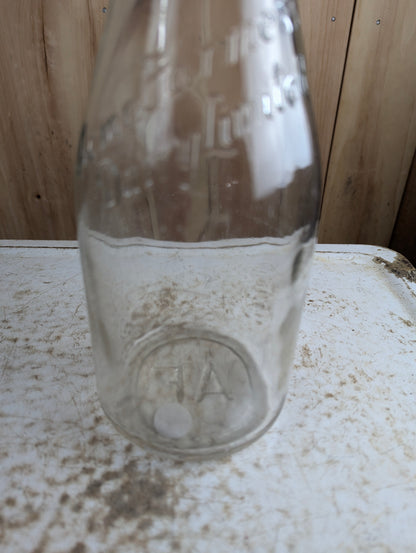 1930s Acme Farmer's Dairy Limited Quart Milk Bottle - view 2