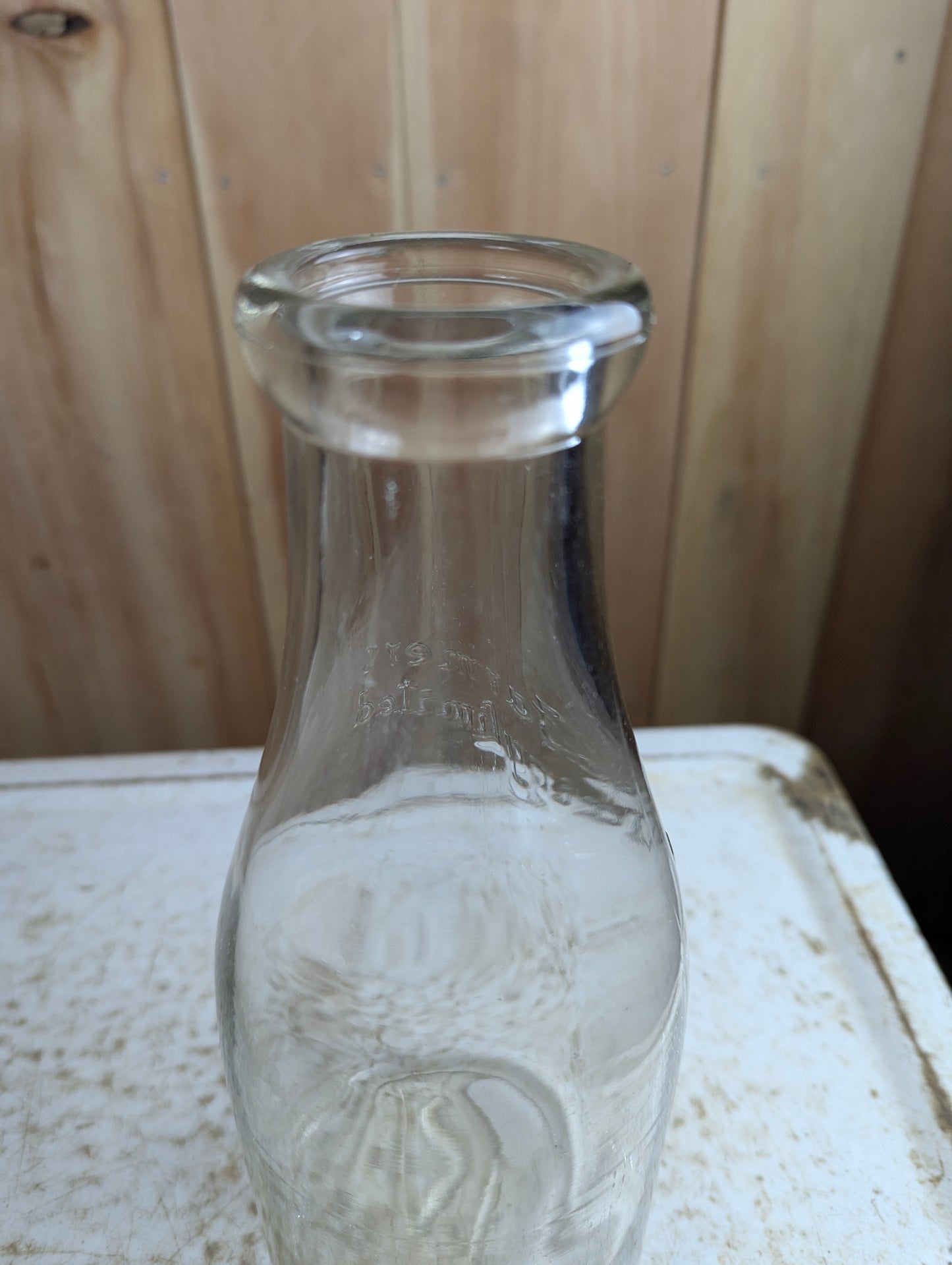 1930s Acme Farmer's Dairy Limited Quart Milk Bottle - view 3