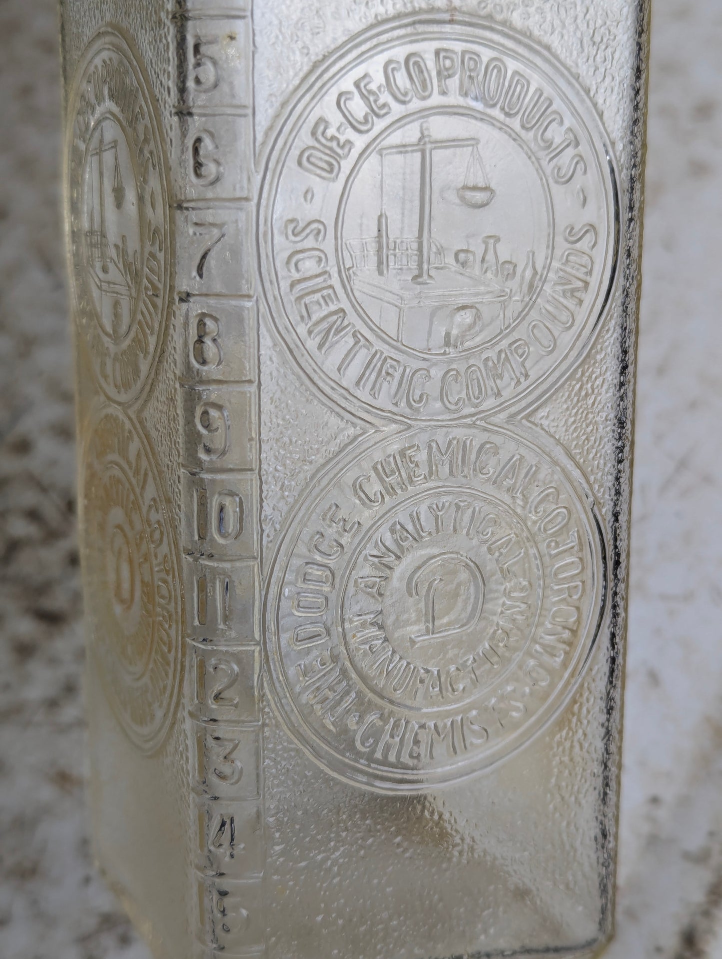 1930s De Ce-Co Dodge Chemical Embalming Fluid Bottle - view 3