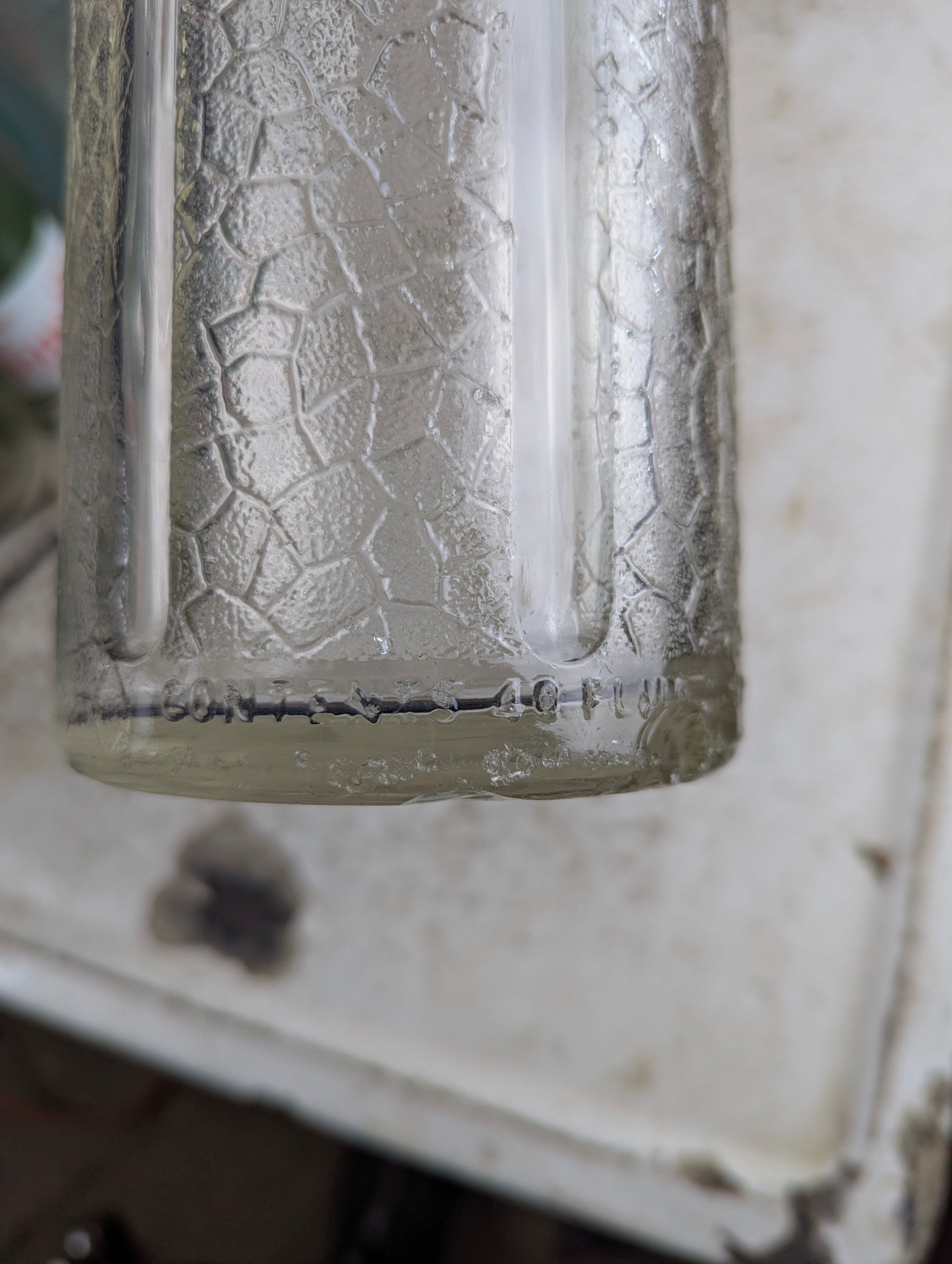 1930s Flirt 'De Luxe' Montreal 48oz Embossed Glass Soda Bottle - view 4