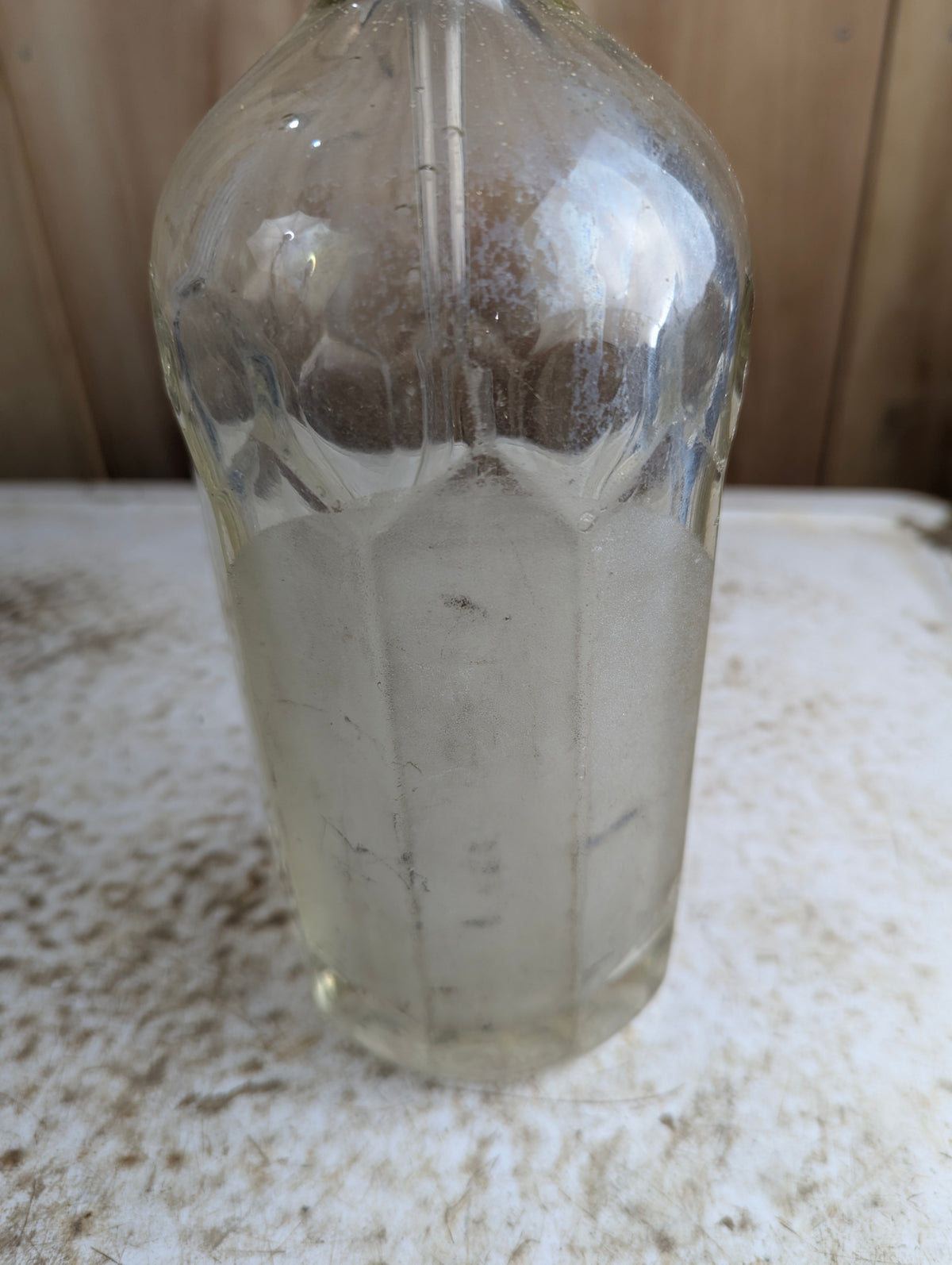 1930s International S.W. Soda Siphon Bottle - Broken Lip - view 2