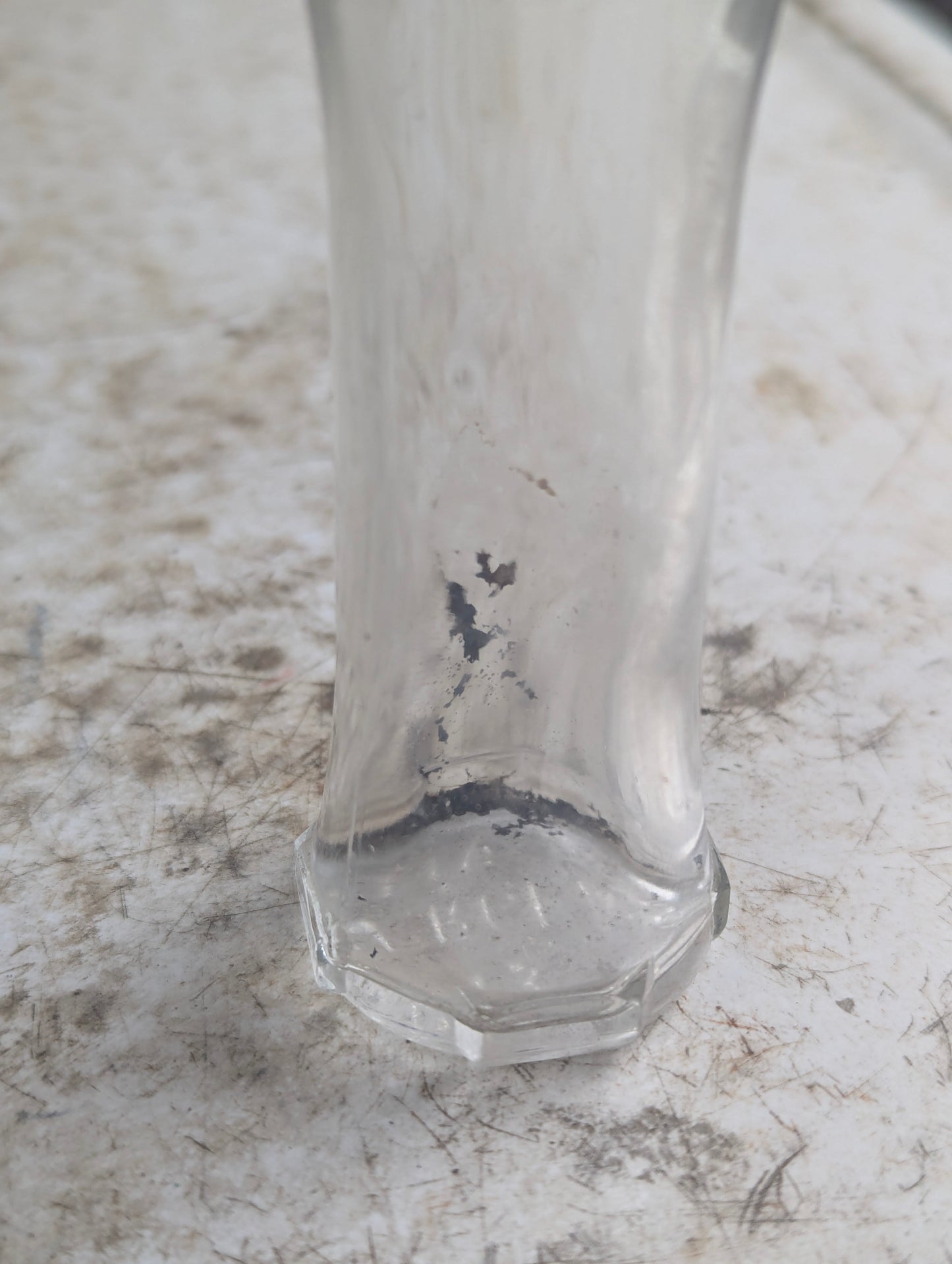 1930s Jergens Lotion Art Deco Clear Glass Bottle with Bakelite Cap - view 3