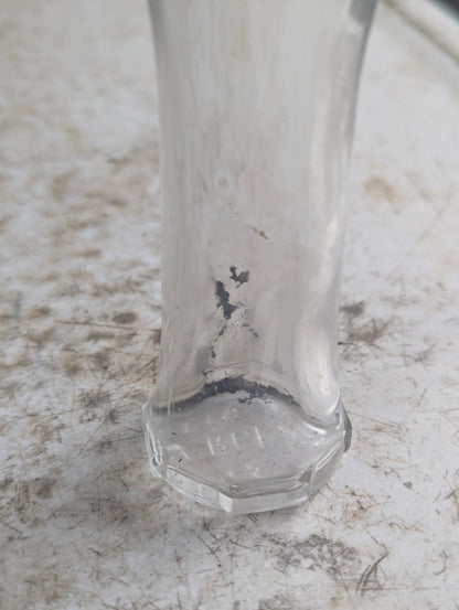 1930s Jergens Lotion Art Deco Clear Glass Bottle with Bakelite Cap - view 3