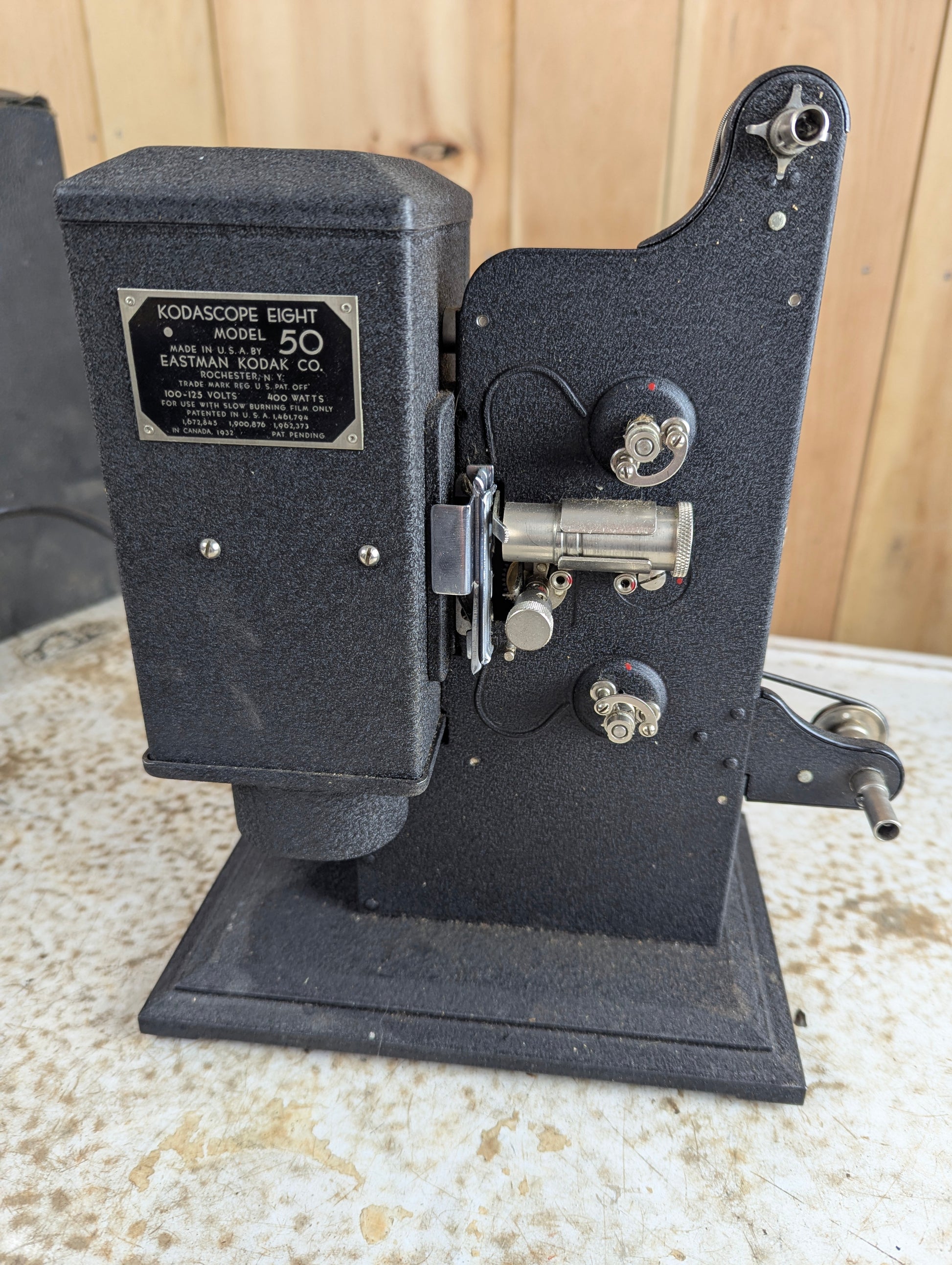 1930s Kodak Kodascope 8 Model 50 Movie Projector with Box- Needs Lamp - view 3