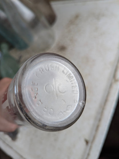 1940s Old Colony Beverages 10oz Clear Glass ACL Soda Bottle - view 6