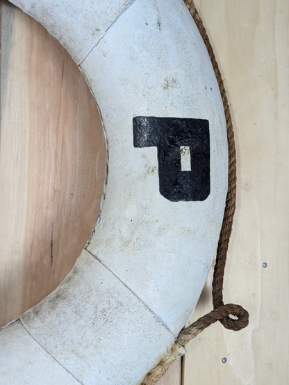 1950’s Vintage Life Preserver Ring labelled T H P (Toronto Harbour Police) - view 4