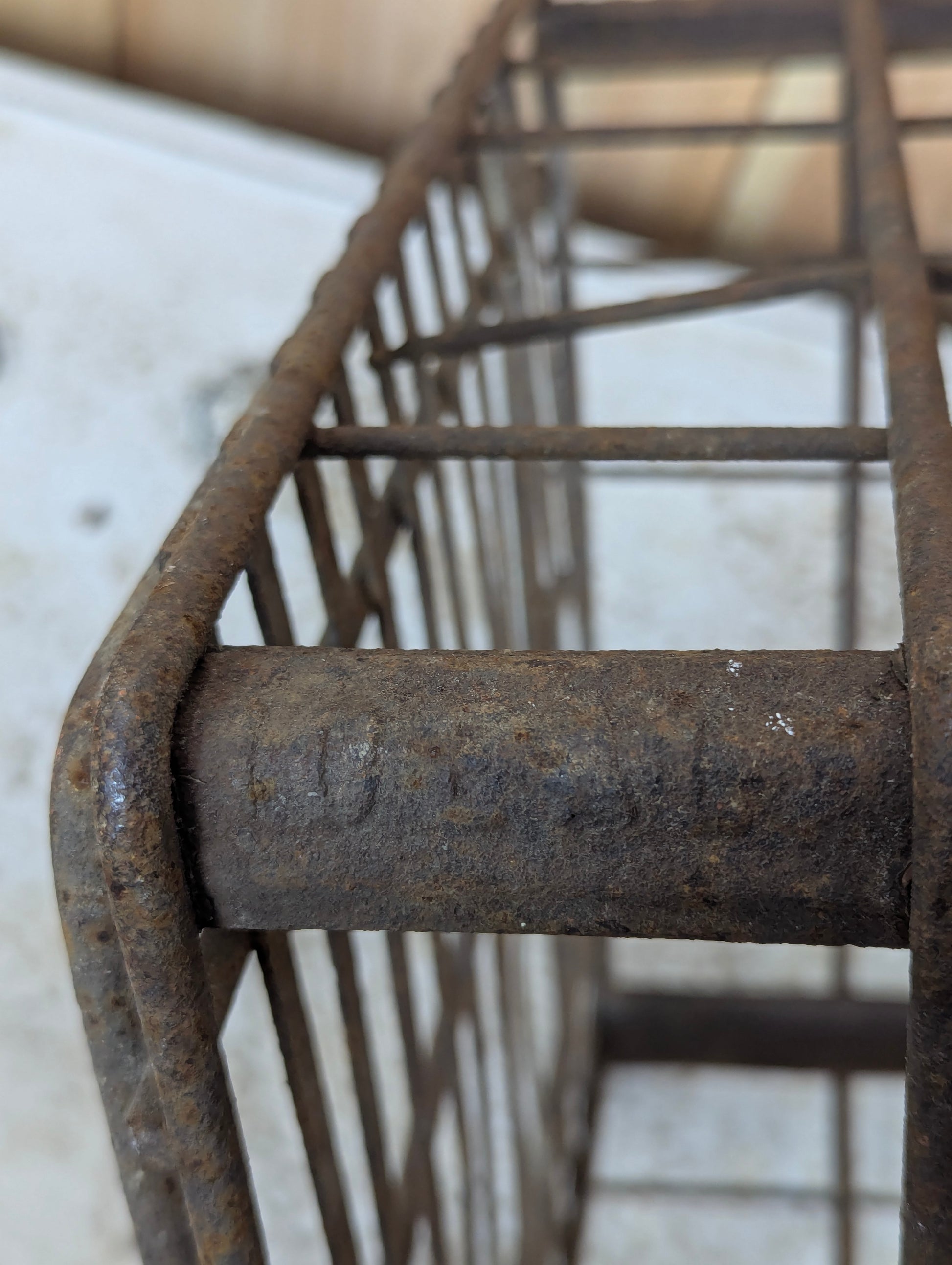 1950’s Vintage Metal Ideal Dairy Milk Crate - view 5