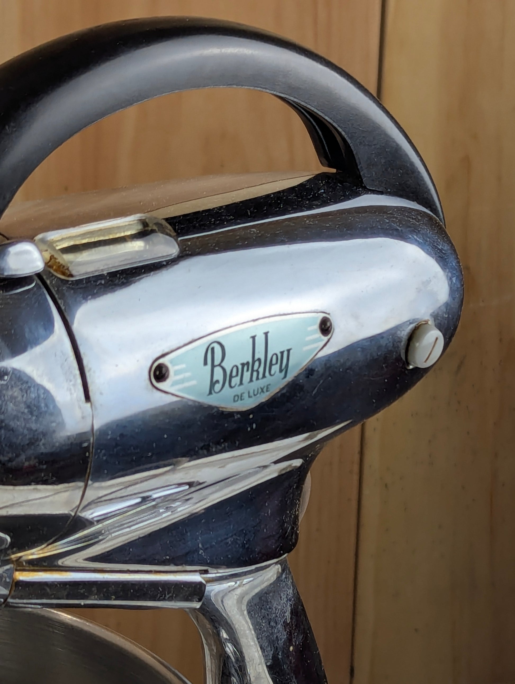 1950s Berkley Deluxe Food Mixer with 2 Bowls and Manual - view 2