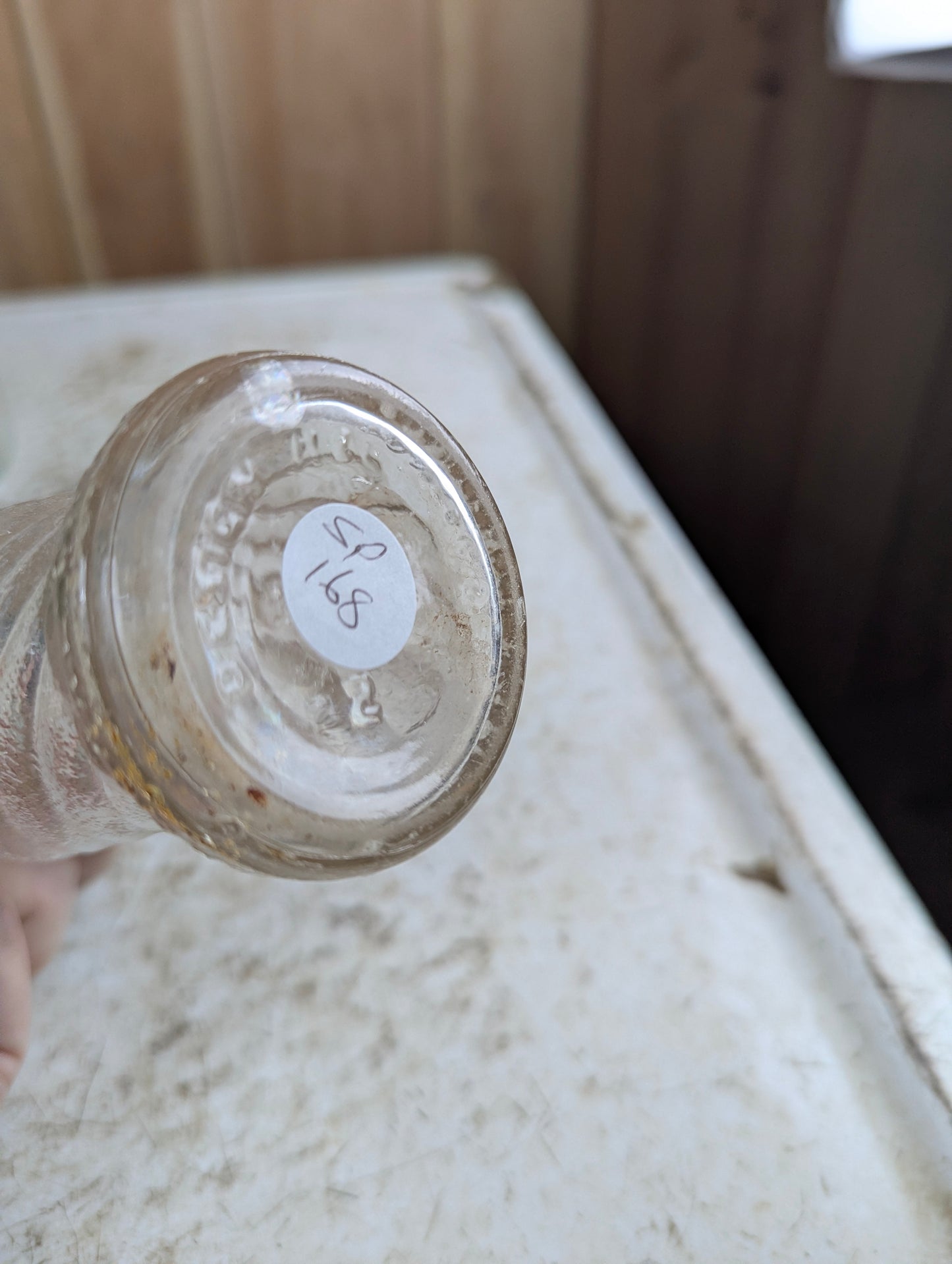 1950s Wishing Well 6.5oz Embossed Swirl Glass Bottle - view 5